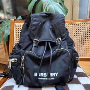Burberry Black Backpack with Logo